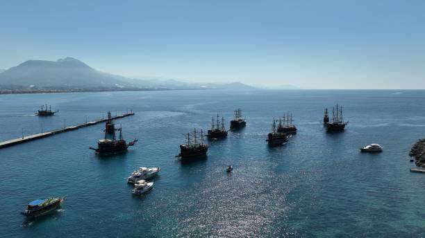 istock Ships on the seashore in Alanya. 2152428353