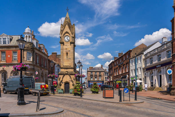 Penrith, Cumbria, England, UK - June 16, 2023: The market square