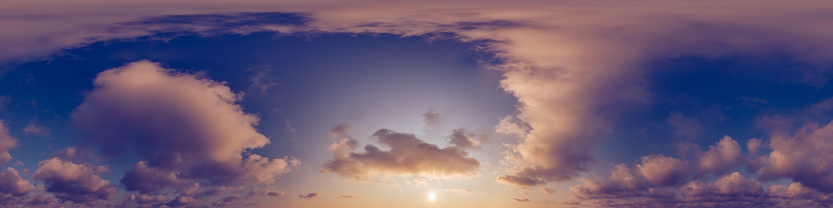 360 Equirectangular Background Blue Evening Sky Seamless Panorama Spherical Equirectangular 360 Degree ...