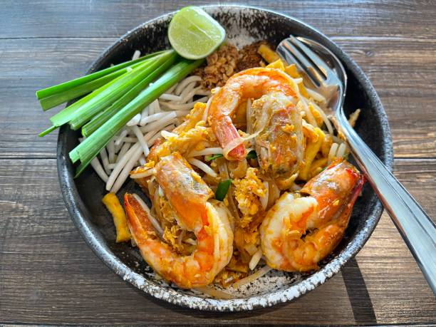 istock Pad Thai, Fried noodles with shrimp and bean sprout 2152437084