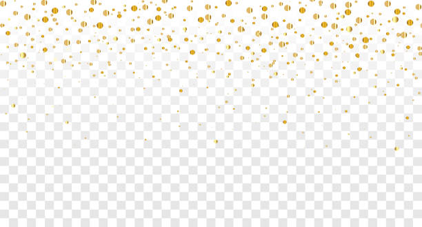 istock Gold confetti decoration, rain of coins vector illustration 2152439051