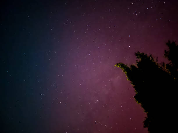 istock Solar flare storm and Southern light in Auckland. 2152440502