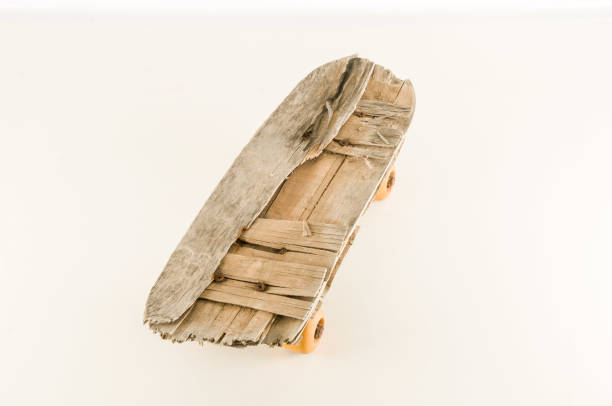 istock Vintage Style Concued Skateboard 2152440576