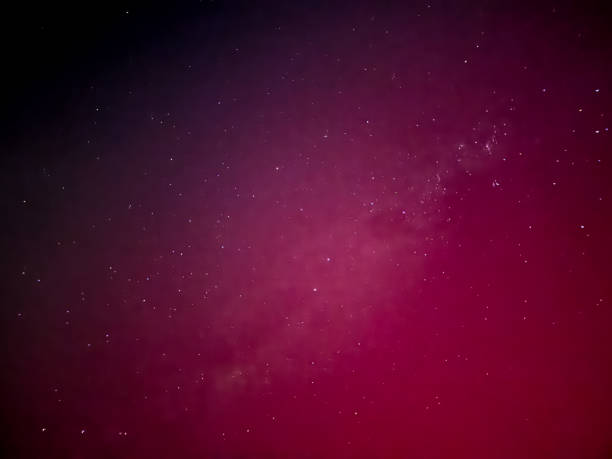 istock Solar flare storm and Southern light in Auckland. 2152440630