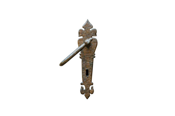 istock antique door handle isolated on white background 2152441119
