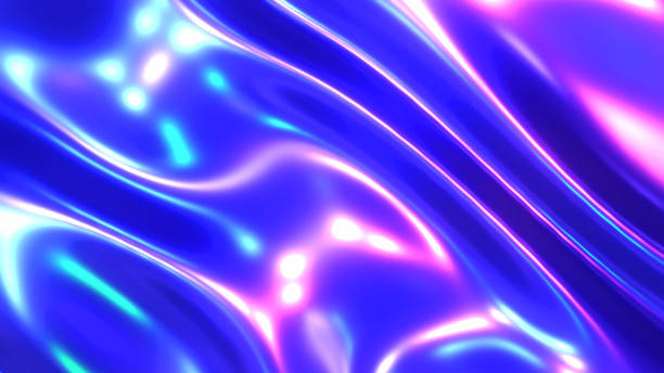 istock Purple blue shiny background, latex  glossy neon colors lustrous texture pattern wallpaper. 2152445658