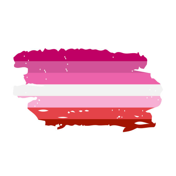 istock Grunge Lesbian Pride Flag. Symbol of LGBT community. Flag sexual identity. Vector template for banners, signs, logo design, etc. 2152446709