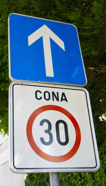 istock Traffic road construction street signs 2152450149