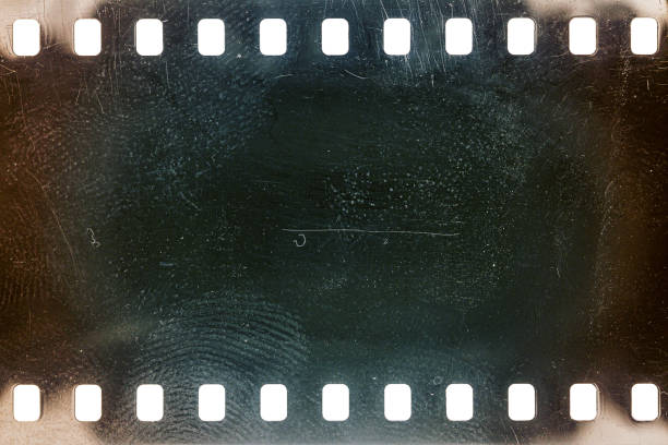 istock Dusty and grungy 35mm film texture or surface 2152451978