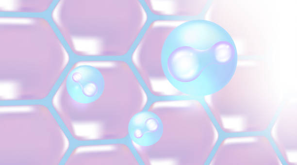 istock Probiotic and Hyaluronic acid skin solutions ad, blue collagen and vitamin capsule, and vitamin serum drop with cosmetic advertising background ready to use illustration vector. 2152455246