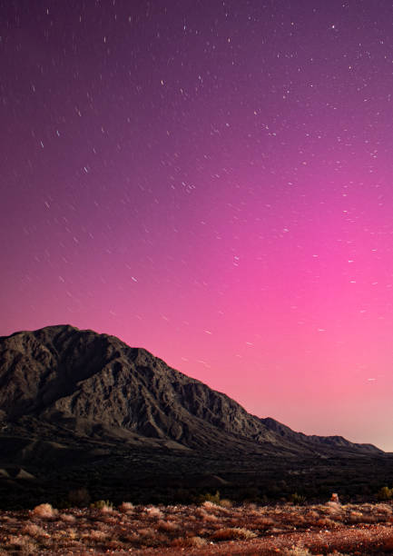 Aurora Boreal Sobre Mexicali Baja California, Mexico / US BORDER.