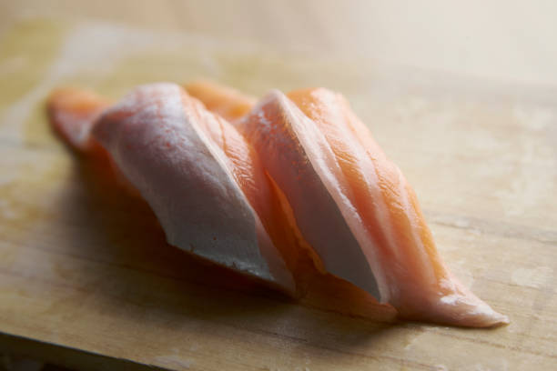 Hokkaido salmon sushi