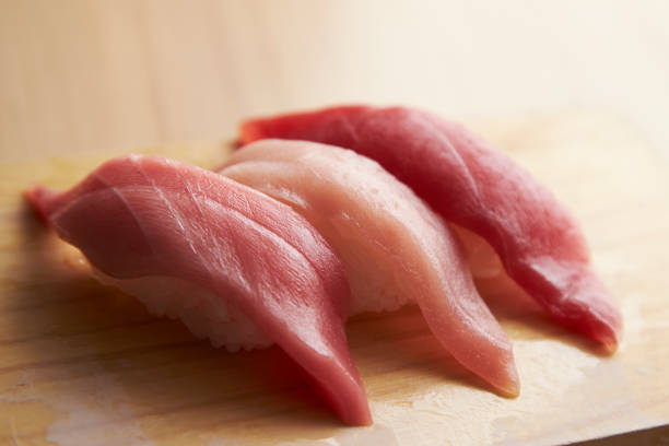 3 types of tuna sushi