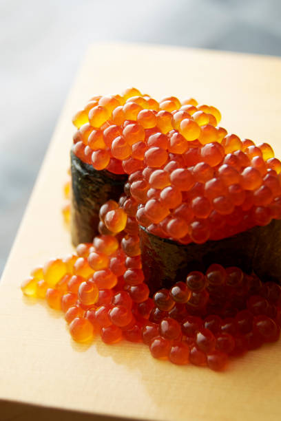 Hokkaido salmon roe sushi