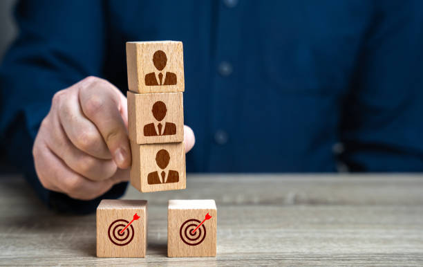istock Transfer a team from one task to another. Set a new goal. Redistribute efforts. Set priorities. Professional growth. 2152459008