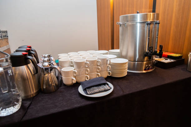 istock Catering Coffee Station with Cups and Urns 2152459618