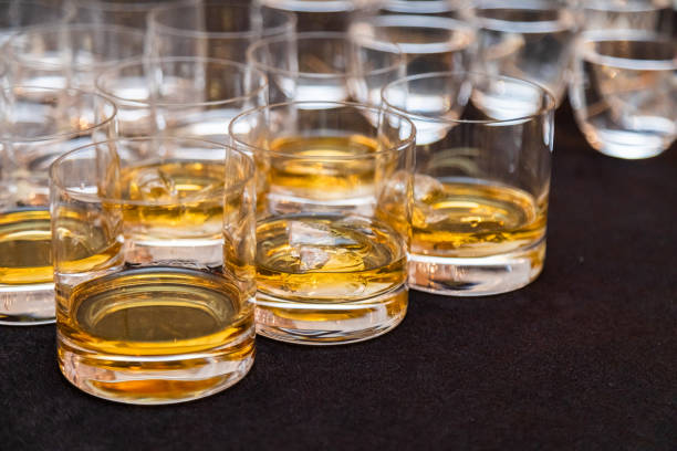 istock Glasses of Whiskey Ready for Tasting 2152460336
