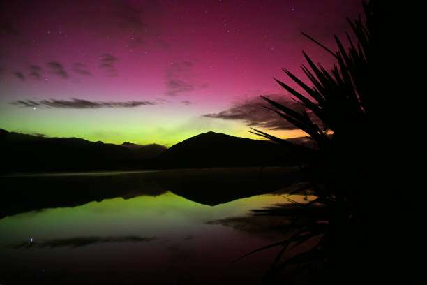 istock Aurora australis at Lake Haupiri 2152461924