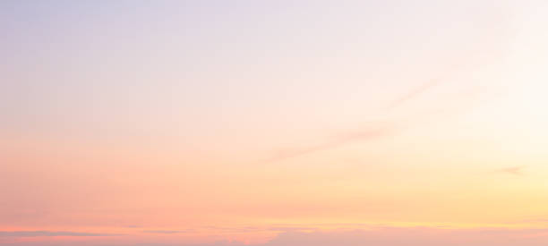 Beautiful and colorful sunset sky.