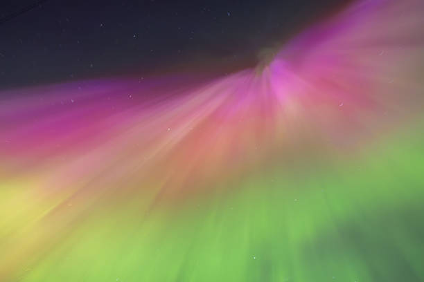 istock Northern Lights - Powerful solar storm viewed in Pitt Meadows BC 2152482965