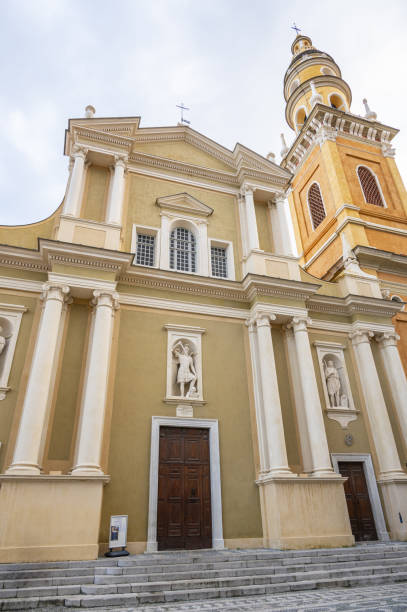 istock Menton, France - 04-01-2024: the beautiful Basilica of Menton 2152483536