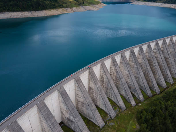 istock hydro power green energy, water dam beautiful view 2152502037
