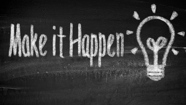 istock Make it happen motivational quote 2152503283