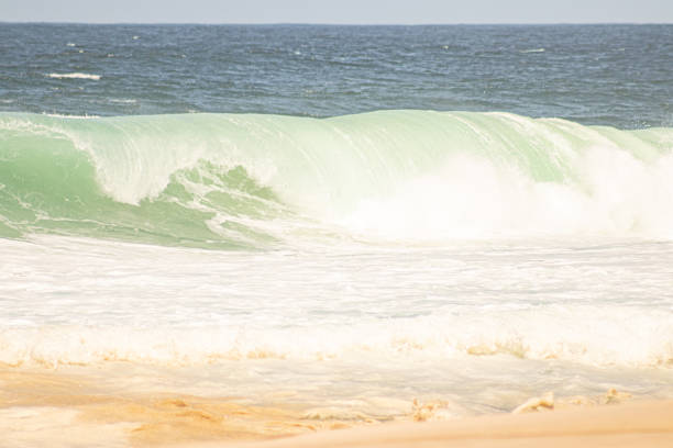 Saquarema beach with strong waves, state of Rio de Janeiro, Brazil.