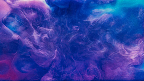 istock Color splash paint mix in water blue pink blend 2152517800