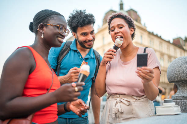 istock Joyful Moments: Friends Bonding in the City 2152519302