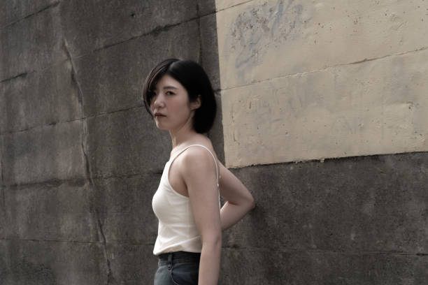 istock A woman in various poses 2152528073