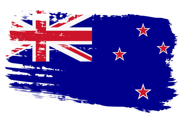 istock New Zealand flag, wide brush stroke on transparent background vector 2152529056