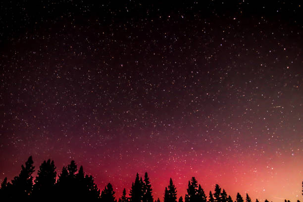 Aurora Borealis - Stars - Northern California - Tahoe National Forest - May 2024