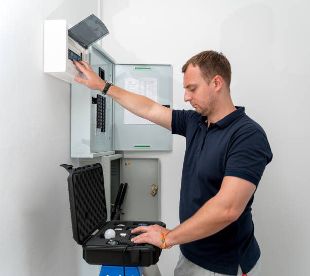 istock A technician works with a demo kit of the smart home system 2152549744