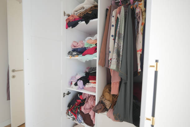 istock rawer with messy cloths top view , 2152554788