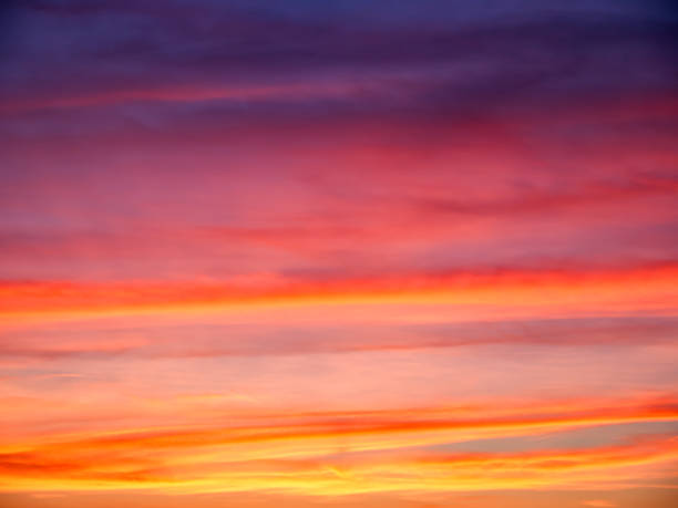 istock Peaceful evening sky, reflecting calm; suits meditation themes. 2152557647