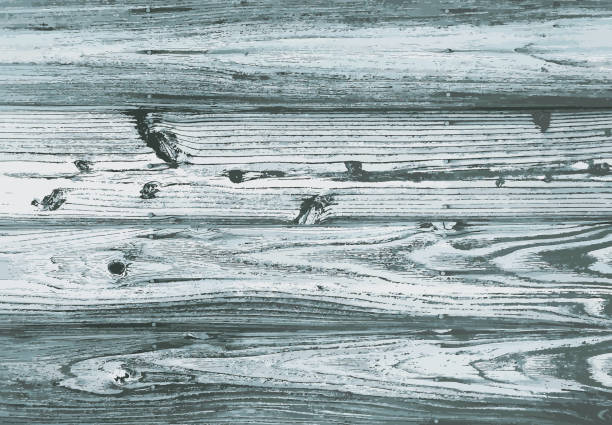 Blue silver colored weathered wood wall flat texture (Retouched and color manipulated image)