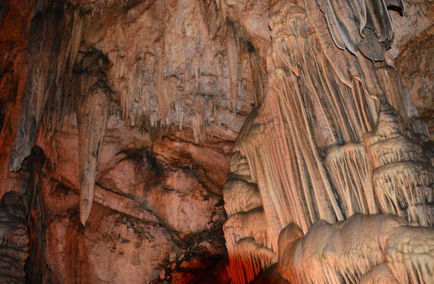 a cave with stalactites isolated Turkey