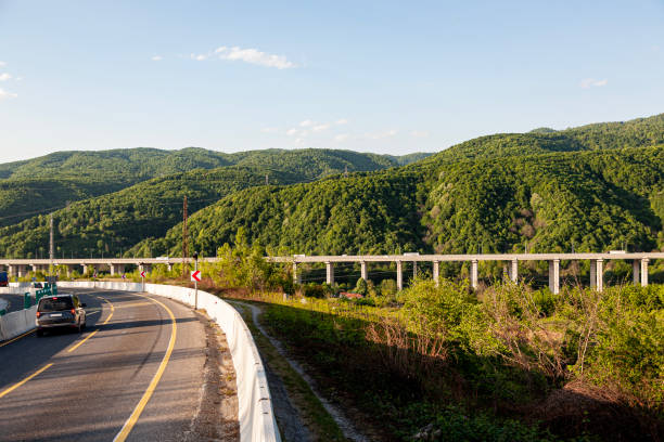 istock Highway viaduct. Bolu Mountains in Turkey 2152565813