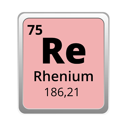 Chemical Element R Periodic Table Element Rhenium Stock Illustration - Download Image Now ...