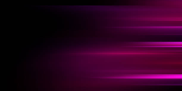 istock Pink glowing shiny smooth stripes abstract trendy background 2152569117