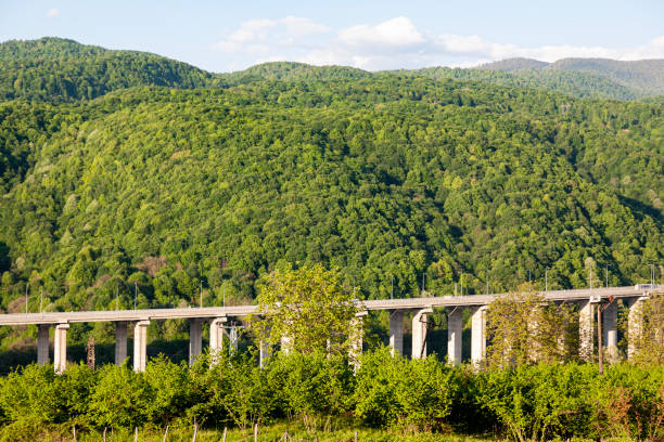 istock Highway viaduct. Bolu Mountains in Turkey 2152574472