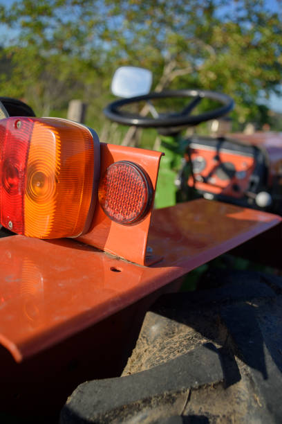 Agricultural vehicle in rural area