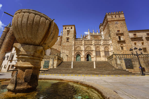 Real Monasterio de Guadalupe in Extremadura, Spain is a Religious Catholic building has been built from the 13th century onwards