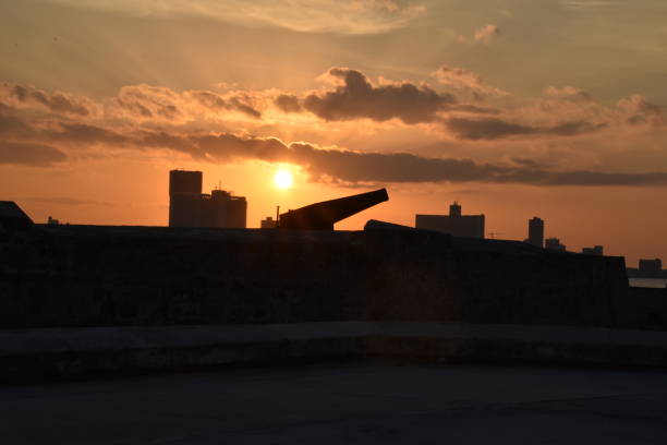Castillo de San salvador de la punta sunset