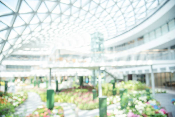 Wide angle interior of Harbour City mall,shopping destination Hong kong