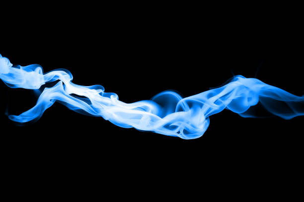 istock streaks of blue smoke 2152596673