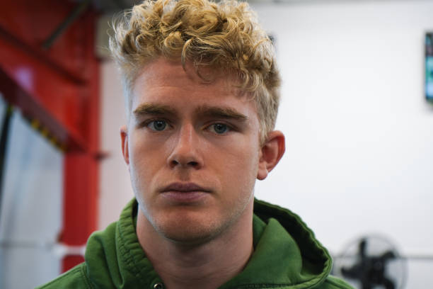 Young man at the gym
