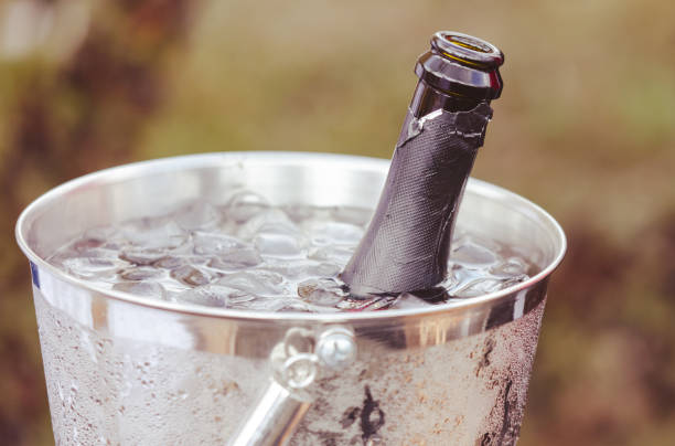 istock A bottle of champagne in an ice bucket 2152603696