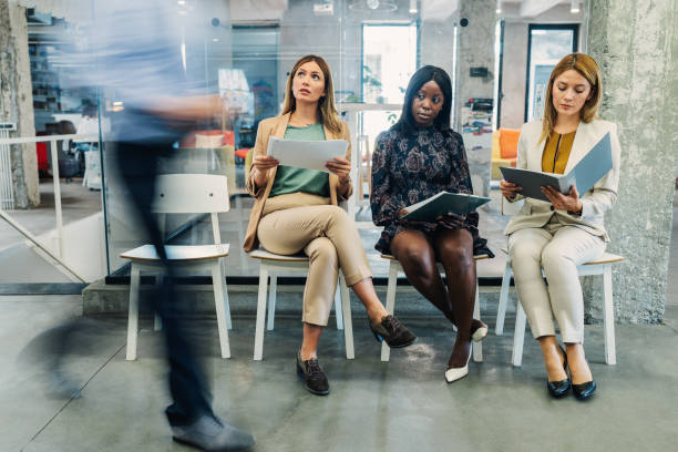 istock Candidates waiting for job interview 2152612738